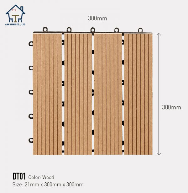 Vỉ gỗ lót sàn AWood DT01-4 Wood