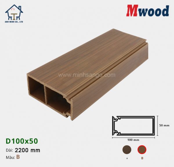 Thanh lam gỗ Mwood D100x50-B