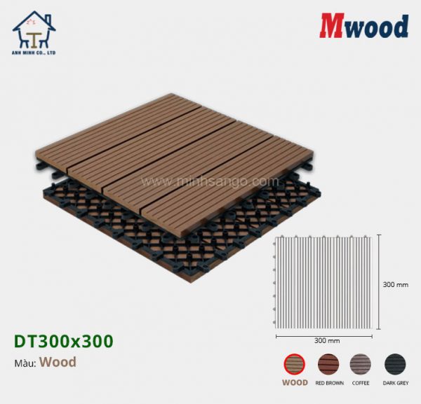 Vỉ gỗ nhựa lót sàn Mwood