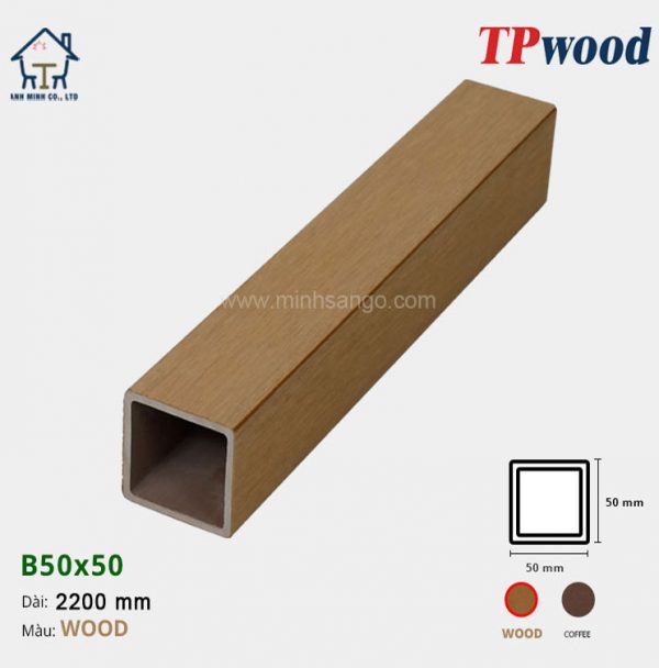 Thanh lam gỗ TPwood B50x50-Wood
