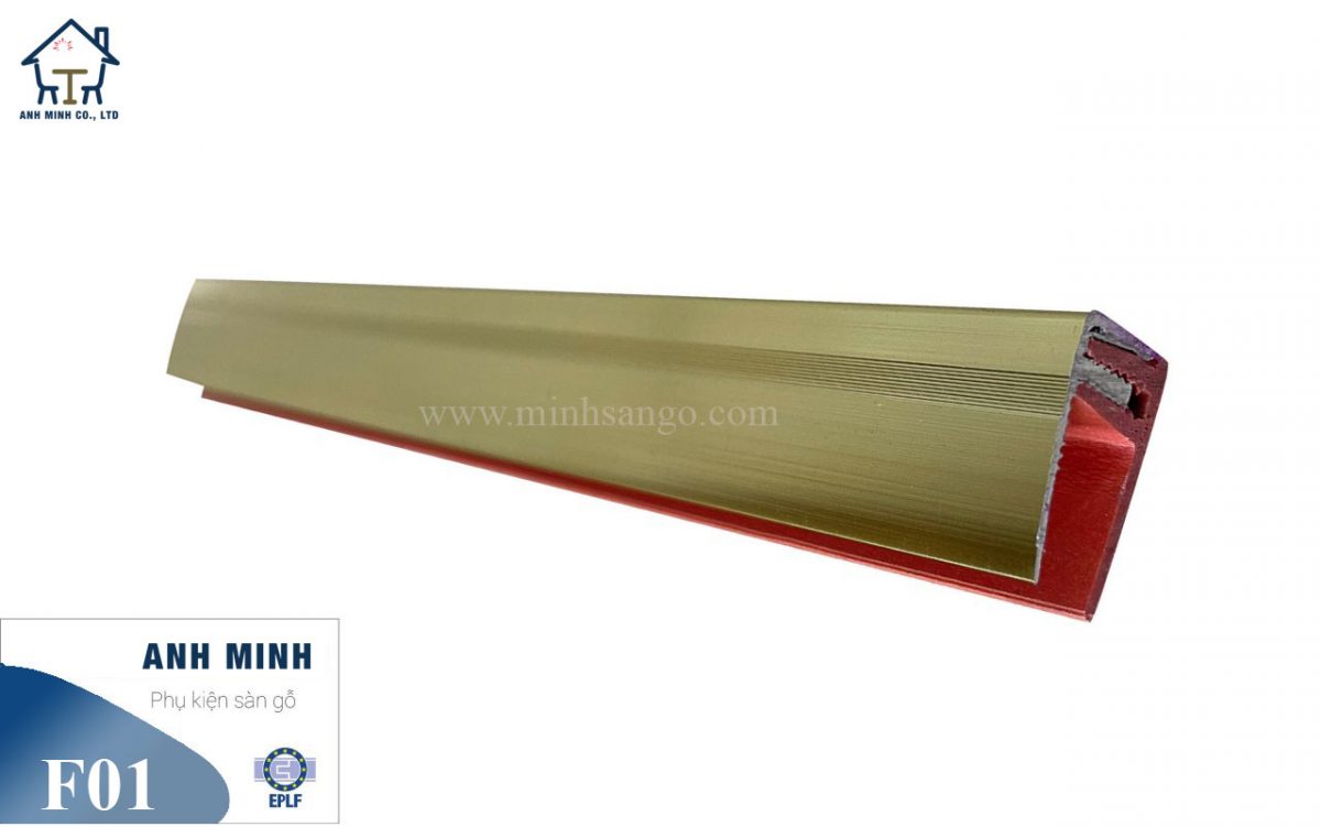 Nẹp nhôm kết thúc nẹp F01