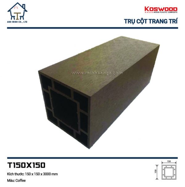 Trụ cột Koswood T150x150_Coffee