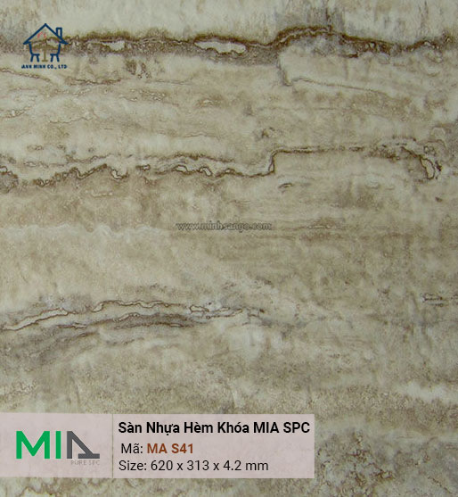 Sàn nhựa hèm khóa vân đá