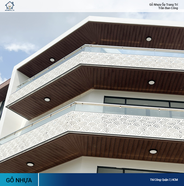 Gỗ nhựa Composite ốp trần