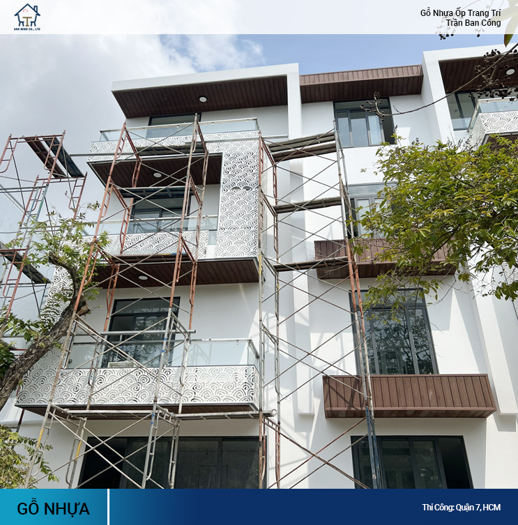 Gỗ nhựa Composite ốp trần