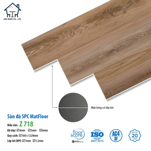 Sàn nhựa hèm khóa Matfloor