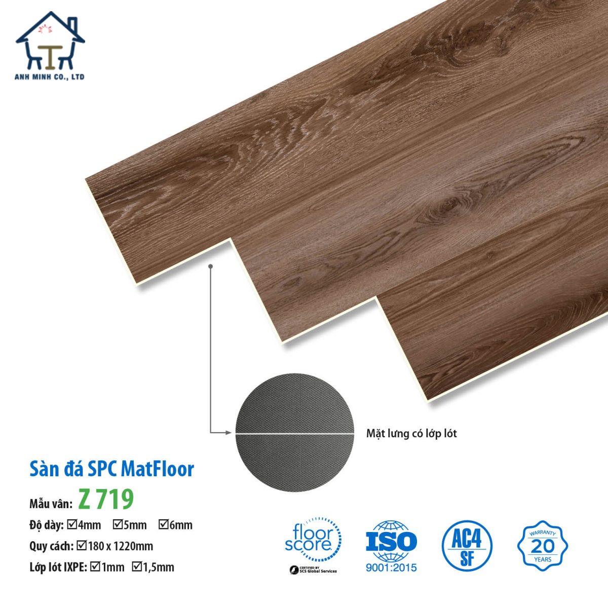Sàn nhựa hèm khóa Matfloor