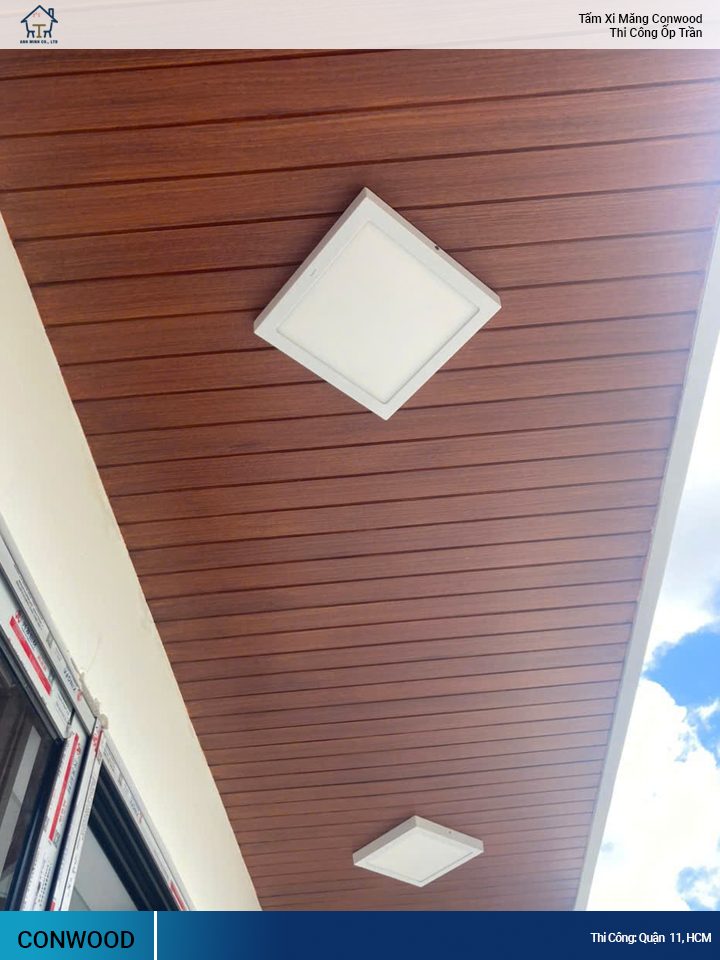 Thi Công Ốp Trần Bằng Tấm Conwood