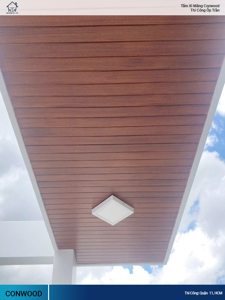 Thi Công Ốp Trần Bằng Tấm Conwood