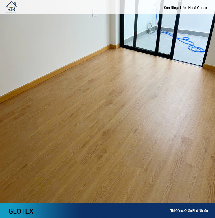 sàn nhựa hèm khóa Glotex