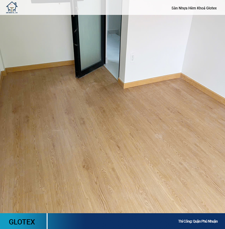 sàn nhựa hèm khóa Glotex