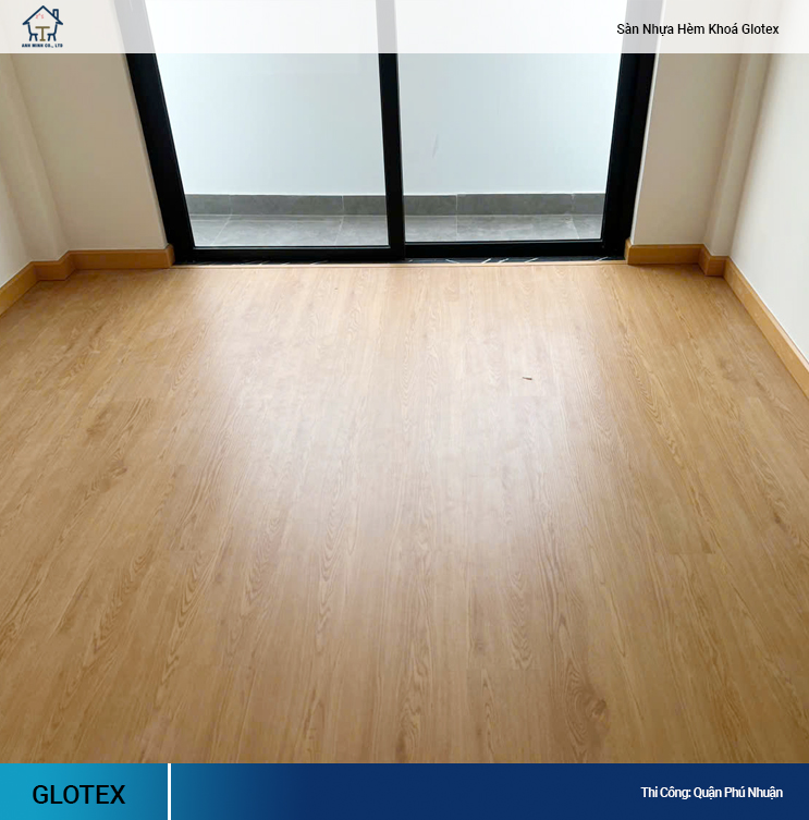 sàn nhựa hèm khóa Glotex