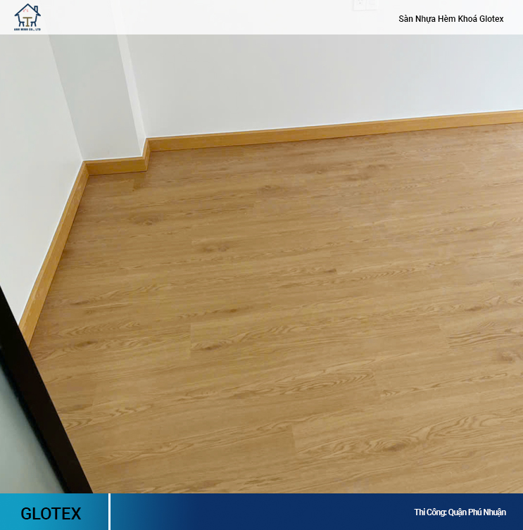 sàn nhựa hèm khóa Glotex