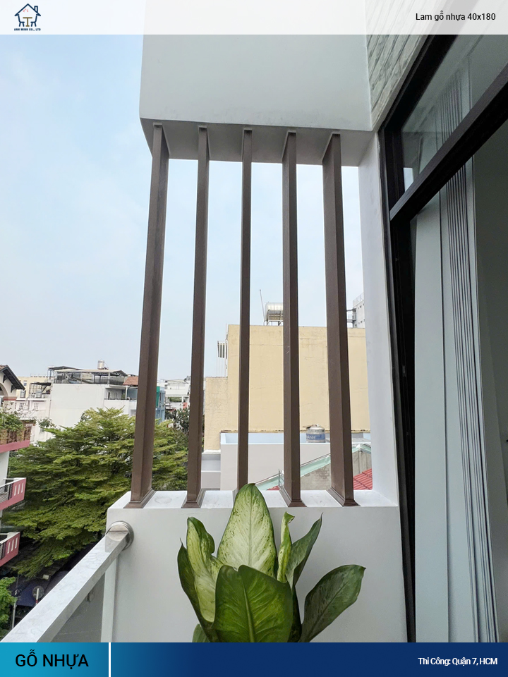 Thanh Lam Gỗ Nhựa 40x180