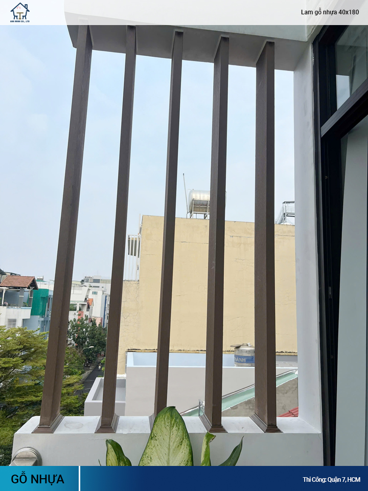 Thanh Lam Gỗ Nhựa 40x180
