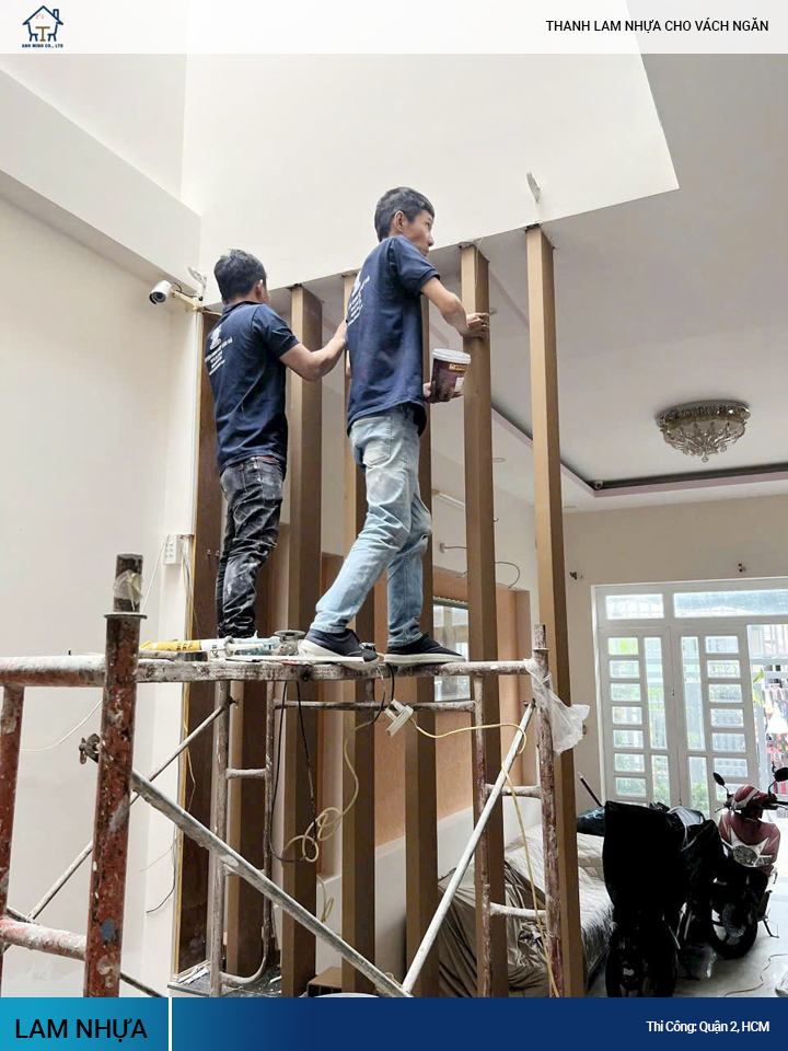 vách ngăn gỗ nhựa Composite