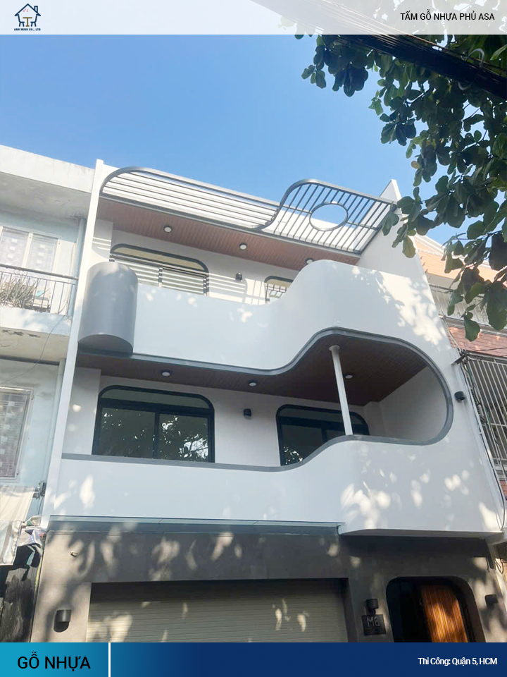 Gỗ Nhựa ASA Kosmos Ốp Trần Ban Công