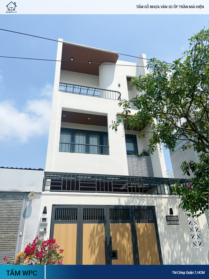 gỗ nhựa 3D ốp trần