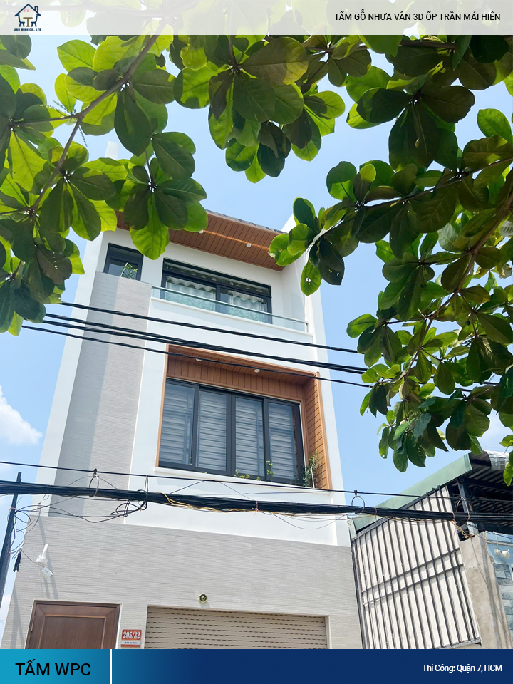 gỗ nhựa 3D ốp trần