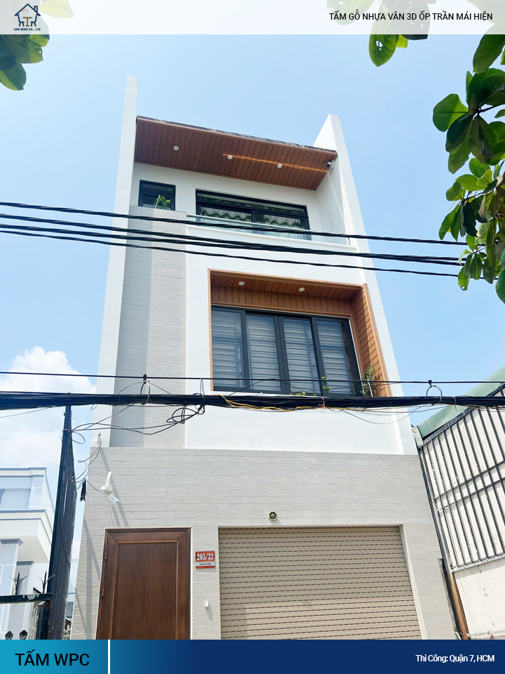 gỗ nhựa 3D ốp trần
