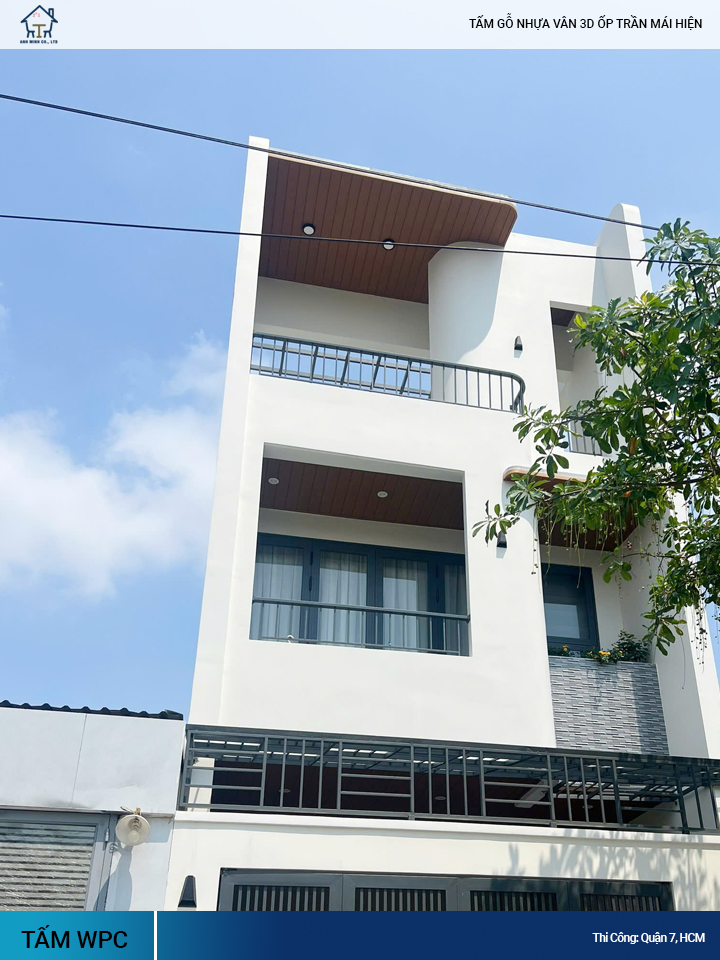 gỗ nhựa 3D ốp trần