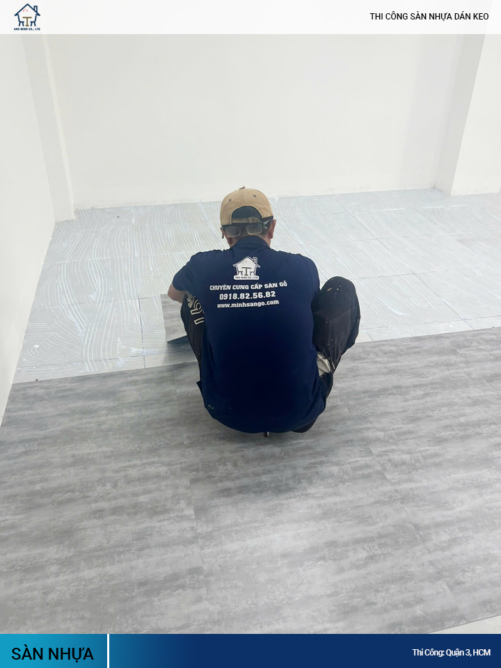 Sàn Nhựa Giả Đá Dán Keo