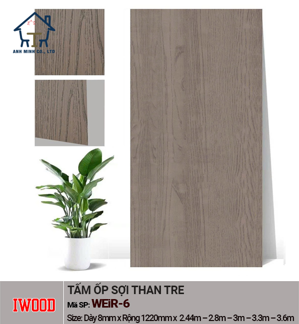 Tấm Ốp Đa Năng iWood Vân Ghim Gỗ
