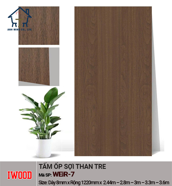 Tấm Ốp Đa Năng iWood Vân Ghim Gỗ