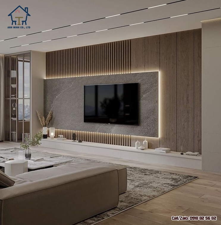 mẫu vách tivi đẹp