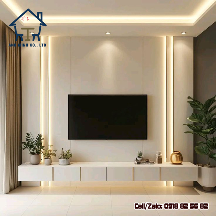 mẫu vách tivi đẹp