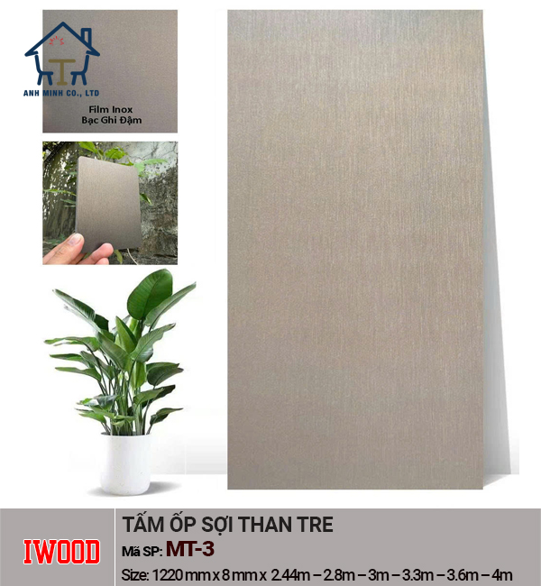 Tấm Ốp Đa Năng Sợi Than Tre