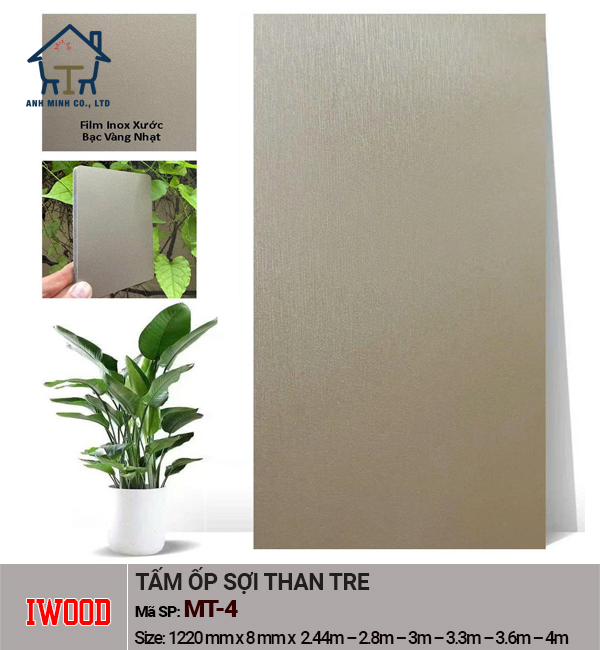 Tấm Ốp Đa Năng Sợi Than Tre