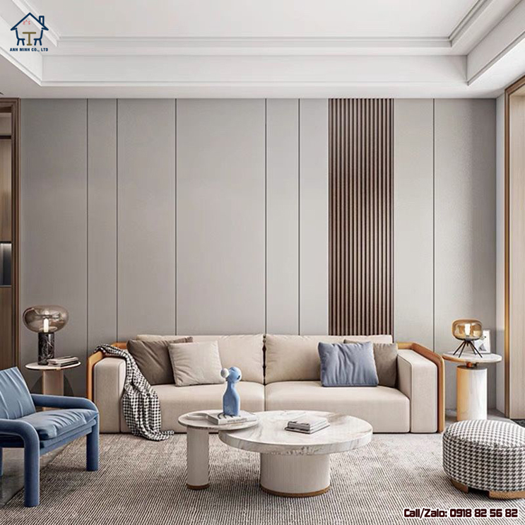 tấm ốp than tre và lam sóng nhựa