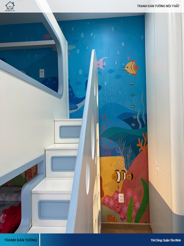 Tranh 3D Dán Tường Nội Thất