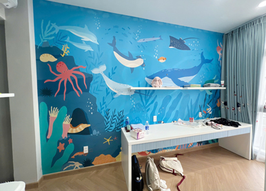 Tranh 3D Dán Tường Nội Thất