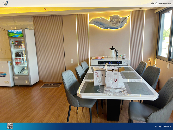 lam sóng – tấm than tre – sàn gỗ