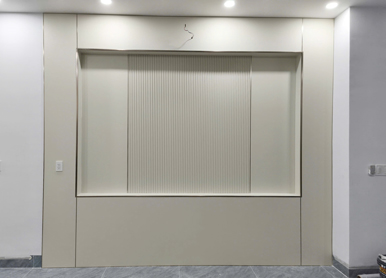 Tấm ốp than tre kết hợp lam sóng