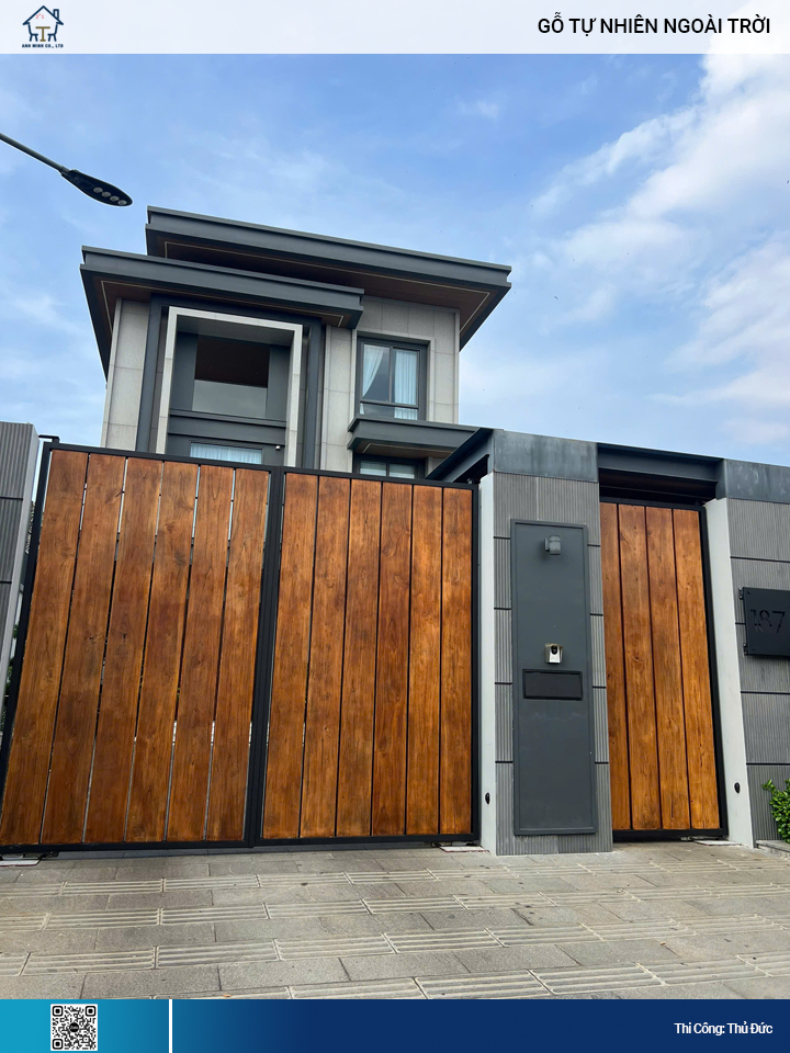 Tấm gỗ tự nhiên ngoài trời