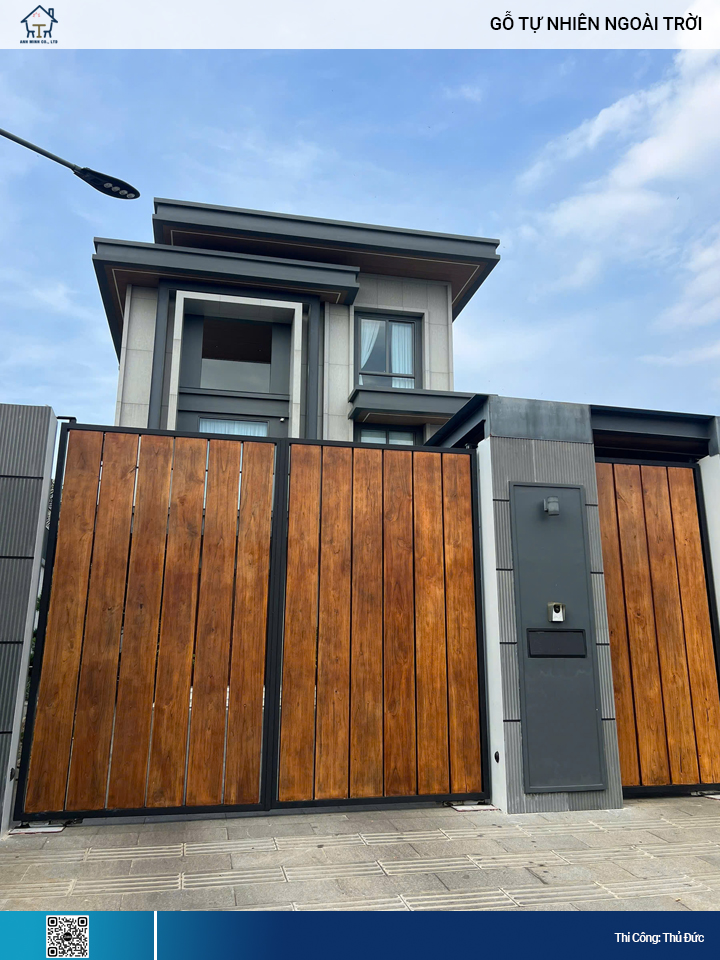 Tấm gỗ tự nhiên ngoài trời