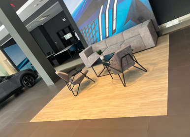 sàn nhựa cho showroom xe tại quận 7