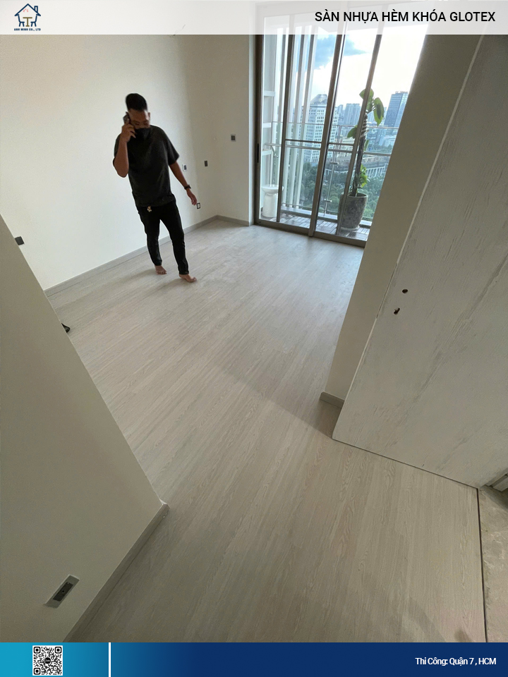Sàn Nhựa Hèm Khóa Glotex
