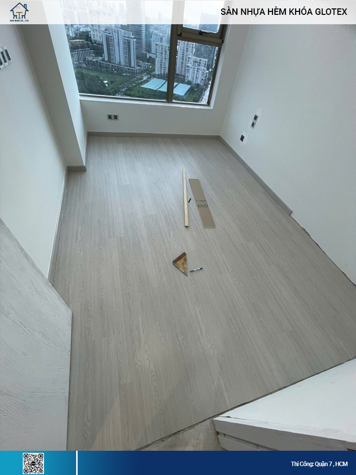 Sàn Nhựa Hèm Khóa Glotex