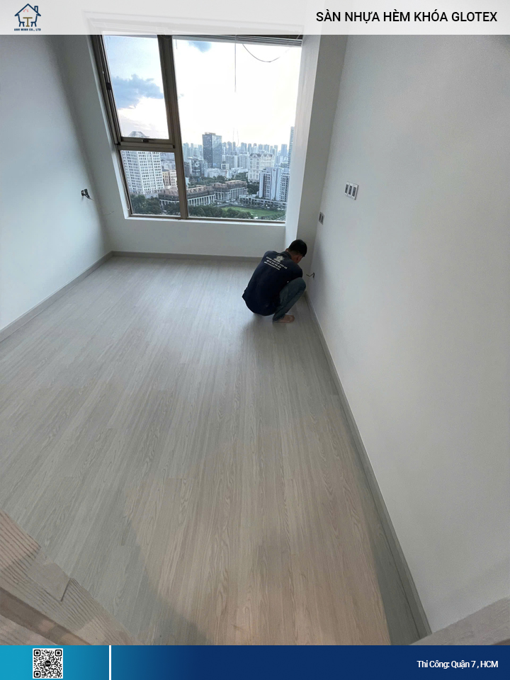 Sàn Nhựa Hèm Khóa Glotex