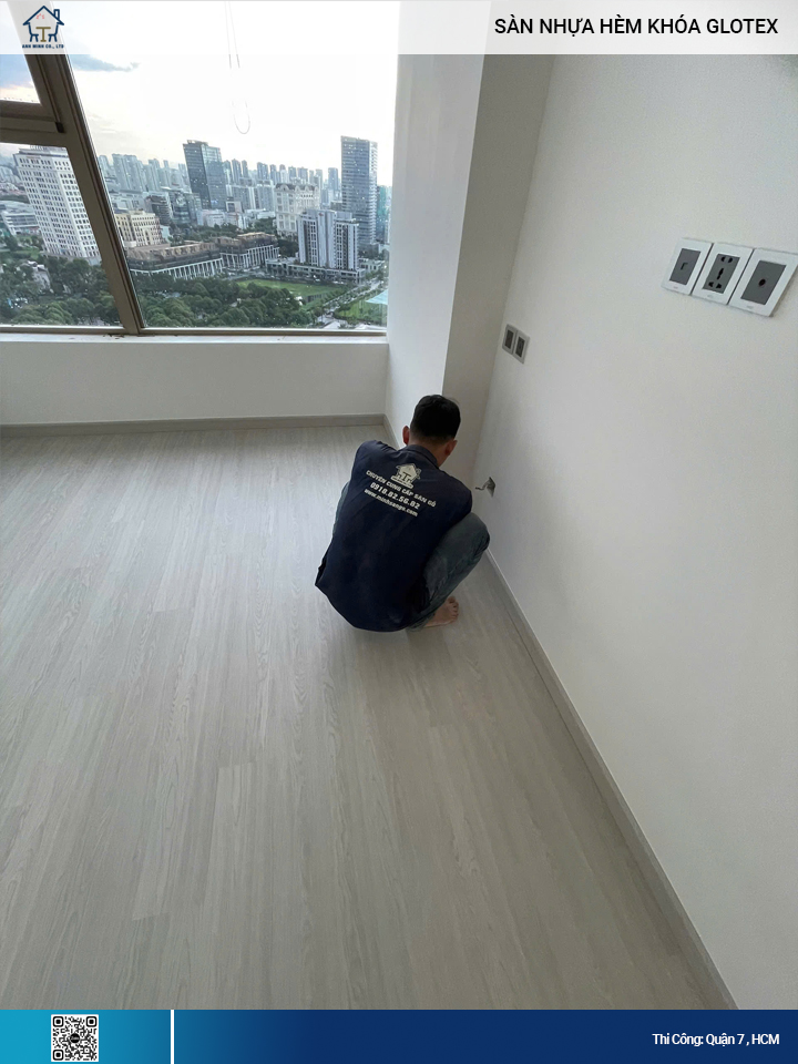 Sàn Nhựa Hèm Khóa Glotex