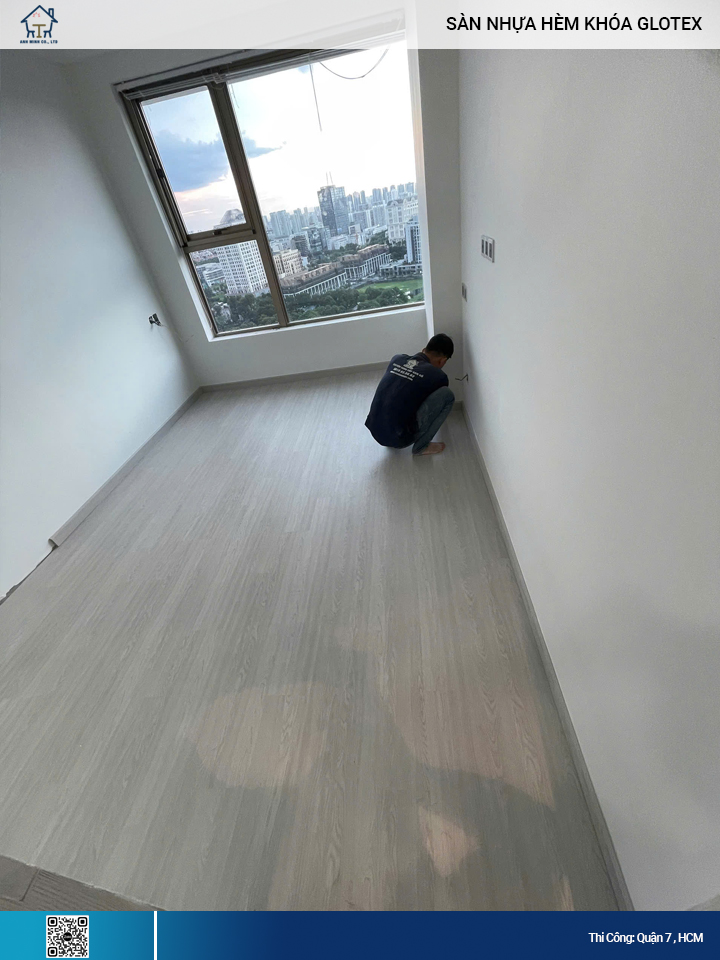 Sàn Nhựa Hèm Khóa Glotex